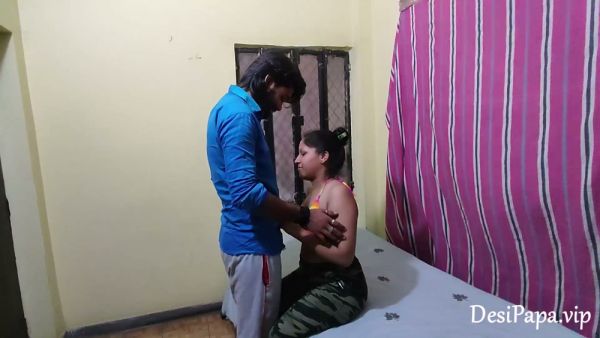 Two dark-skinned men heat up a modest room with intense anal sex in reverse cowgirl position - India on breastful.com