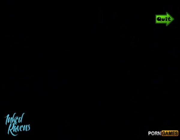 Tattooed blonde rides a tattooed man in a dim cartoon bar on breastful.com