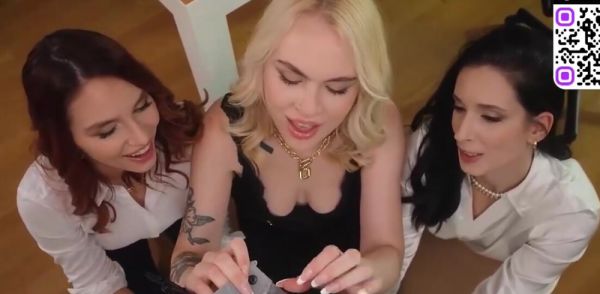 Busty honey likes 3some blowage and cumshot on breastful.com