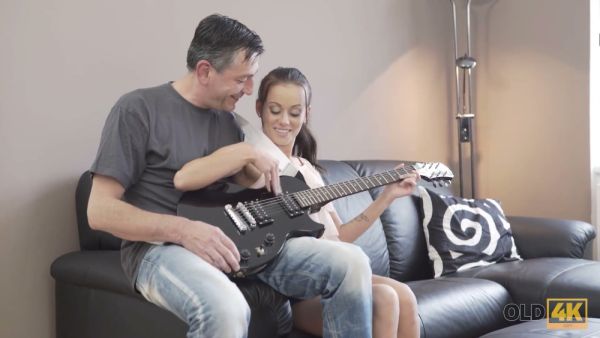 Young tattooed Hungarian woman shares intimate oral moments with older man - Hungary on breastful.com