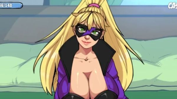 Blonde anime dancer teases on stage before taking cumshot from crowd on breastful.com