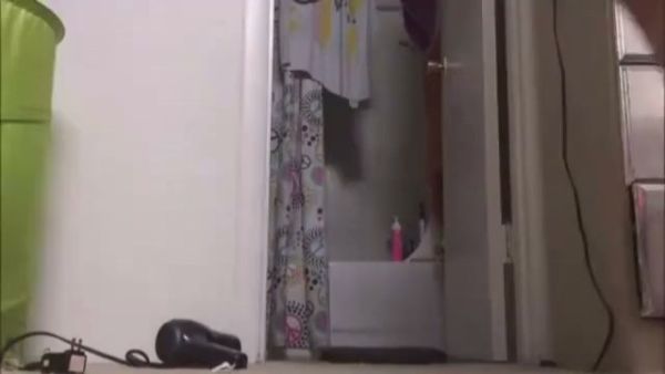 Asian Indonesian woman explores herself during a private morning bathroom moment - Indonesia on breastful.com
