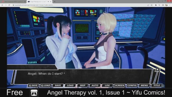 Angel Therapy Vol 1 Issue 1 from Yiu Comics brings a serene blonde fantasy to life in softcore anime style on breastful.com