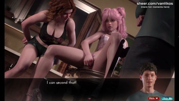 Pink-haired girl in lace gets slapped and facialed after kitchen dinner turns wild on breastful.com
