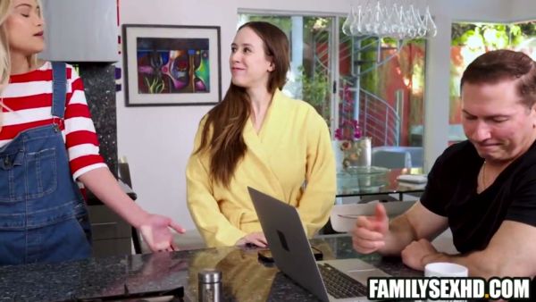 Young blonde steps into forbidden territory with her stepdad in a secret home encounter on breastful.com