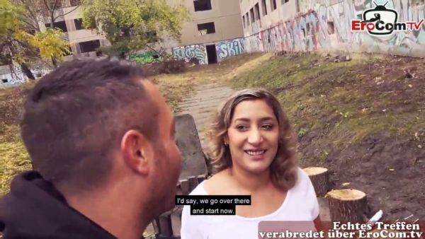 German-Turkish beauty cast on the street takes him deep in public - Turkey - Germany on breastful.com