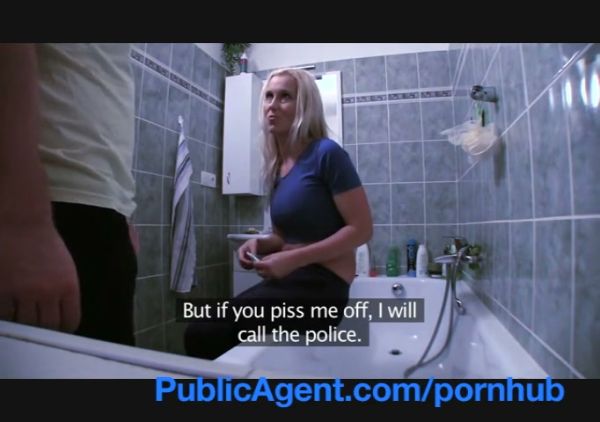 Fit young blonde calls a plumber and ends up on her knees on breastful.com