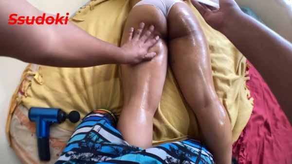 Tattooed Latina takes every inch deep inside her as he cums on breastful.com
