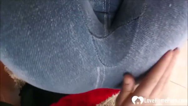Curvy hairy brunette takes it deep in POV before squirting violently on breastful.com