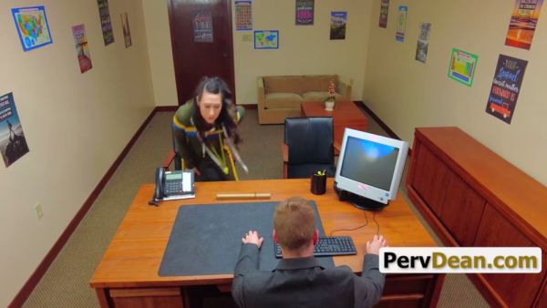 Principal takes student's stepmom Isabel Love hard on school desk then office on breastful.com