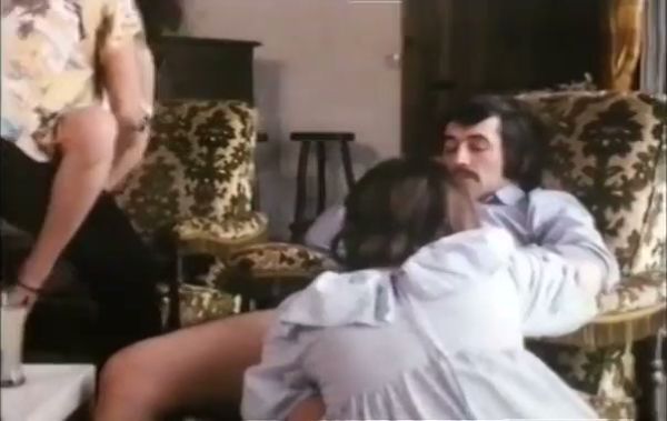 Vintage lounge setting hosts a series of passionate encounters between couples and threesomes on breastful.com