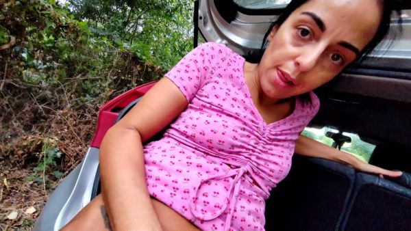 Passionate Italian couple acts out a wild fantasy in the open trunk of a car - Italy on breastful.com