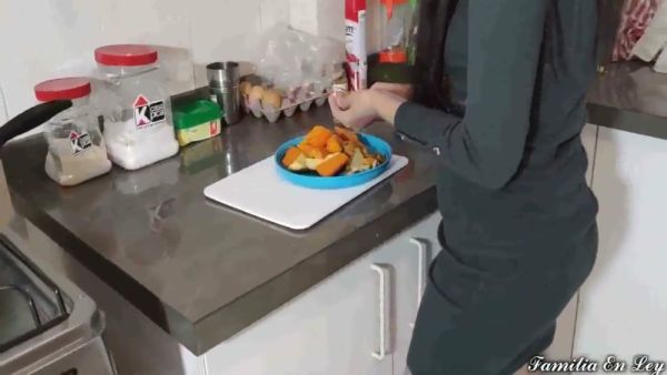 Asian wife takes it in the ass in the kitchen while her husband is at work on breastful.com