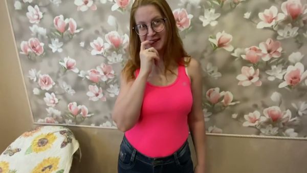 Curvy hairy BBW explores herself up close with a dildo and syringe in solo POV fetish play on breastful.com
