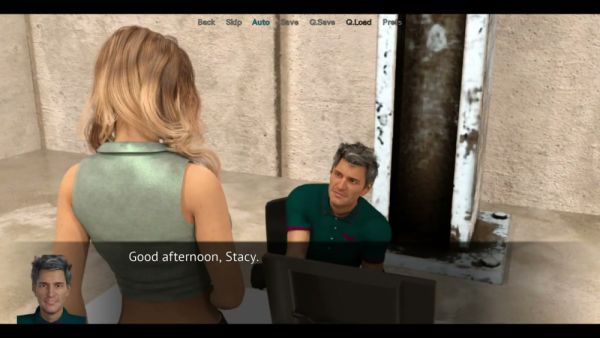 Animated office fantasy turns heated in a clothing store as a bald man exposes himself to a blonde woman - Usa on breastful.com