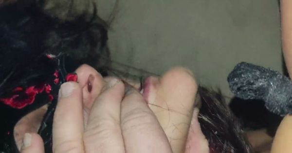 Bulgarian neighbor Petya cheats in red heels and lace lingerie on breastful.com
