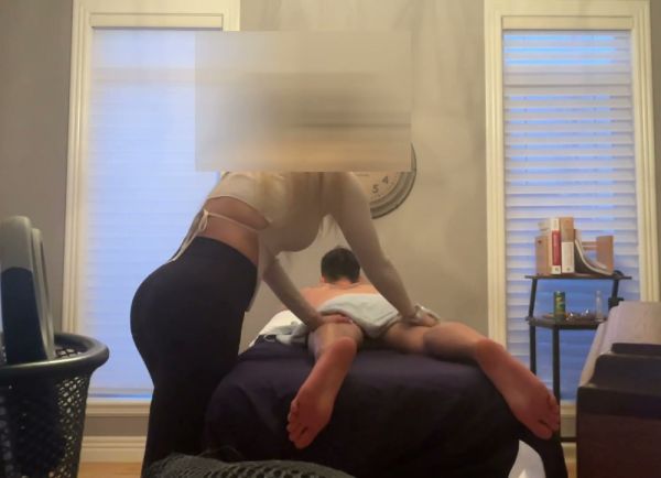 Norwegian blonde massage therapist works on her American client in a sunlit therapy room - Norway - Usa on breastful.com