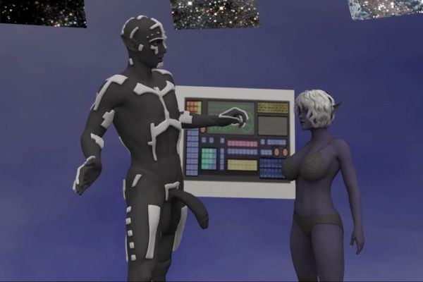 Digital fantasy erotica with alien figures in vivid 3D renderings on breastful.com