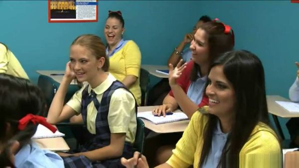 Brandi's classroom initiation turns into a gangbang with students and teacher on breastful.com
