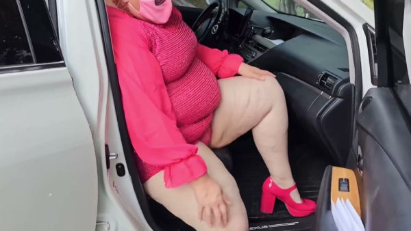 Pregnant blonde caught in compromising positions at home and in car after false police report on breastful.com