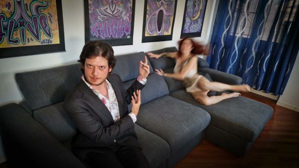 Freckled redhead with tattoos gives intense blowjob with feet in frame on breastful.com