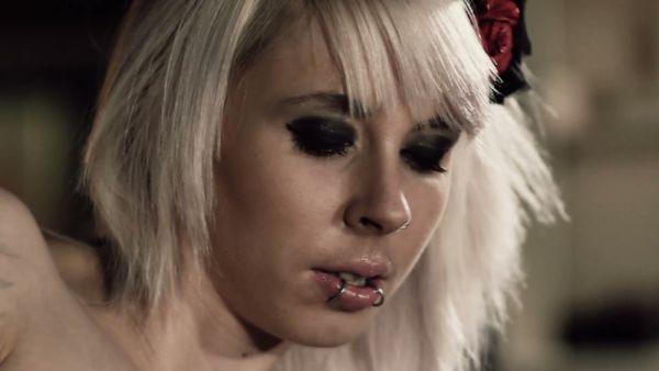 Tattooed German beauty takes strapon control and swallows deep before creampie climax - Germany on breastful.com