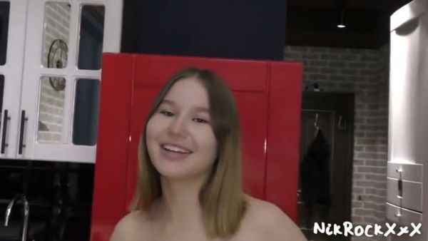Young amateur with big natural tits takes him deep in the kitchen and bedroom on breastful.com
