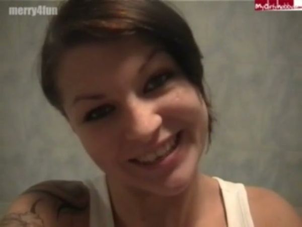 Young German teen moans and pisses in the bathroom - Germany on breastful.com