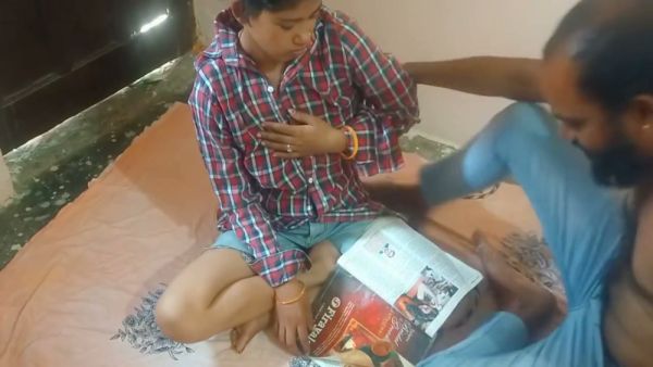 Caught reading taboo stories, a shy youth gets initiated by an ebony beauty and her friends - India on breastful.com