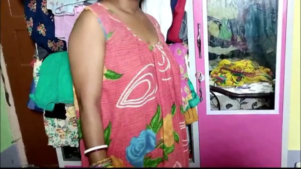 Indian couple explores bareback anal in a vibrant bedroom filled with floral fabrics - India on breastful.com