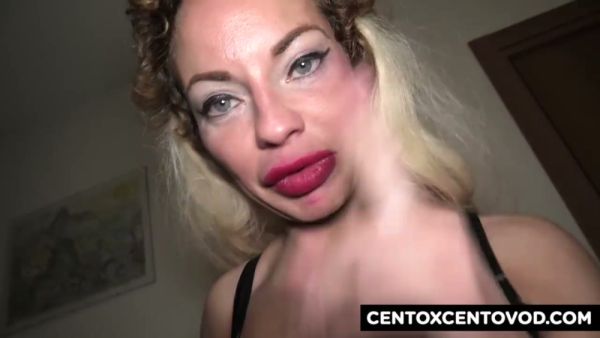 MILF in black lingerie takes it deep with full-hand fisting and gushes on camera on breastful.com