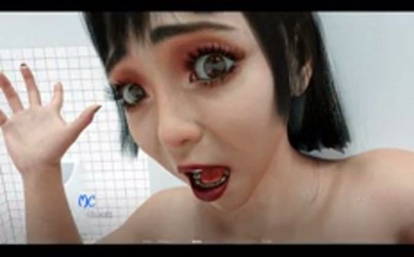 Asian beauty in intimate close-up with long black hair on breastful.com