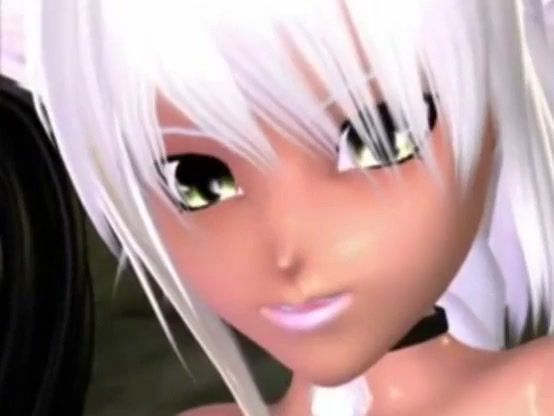 Anime threesome with a futa character and two girls in a steamy fantasy scene on breastful.com