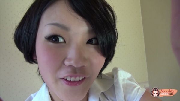 Short-haired Japanese woman meets neighbor in hotel for secret striptease and sex - Japan on breastful.com
