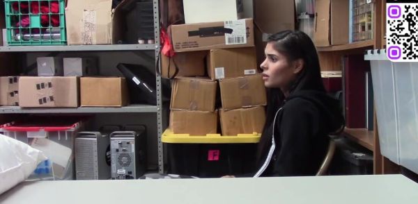 Busty black-haired teen gets plumbed in a storage apartment with teenager 18 on breastful.com