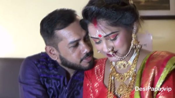 Young Indian bride Sudipa celebrates her wedding night with passionate creampie sex - India on breastful.com