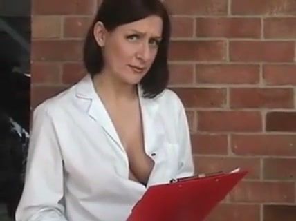 Authoritative brunette commands masturbation session with intense eye contact on breastful.com