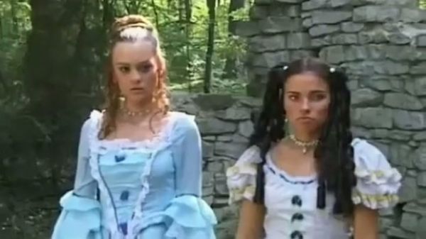 Two women and two men lose themselves in a passionate medieval forest encounter on breastful.com