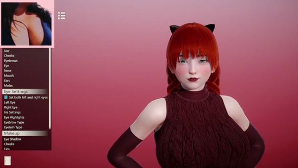 Curvy goth fantasy with cat ears spreads wide for a muscular lover in 3D on breastful.com