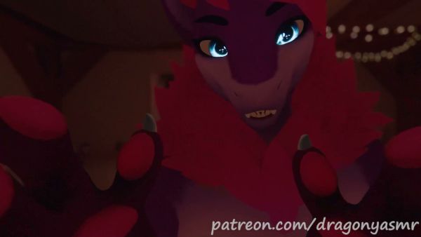 Anthropomorphic dragon mommy in virtual world roleplay with ASMR elements on breastful.com