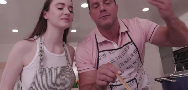 ZERO TOLERANCE FILMS - Stepdad Teaches Hot Busty stepbae Anal in Kitchen Lesson Gone Wild on breastful.com