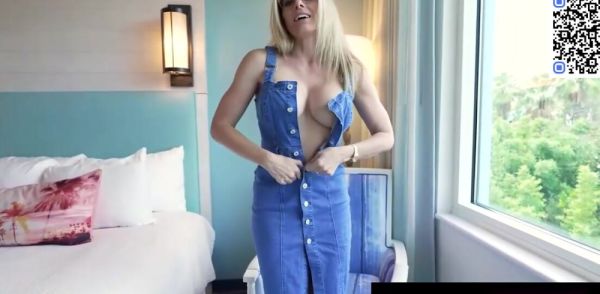 Busty blondie milf loves RCG on bed on breastful.com