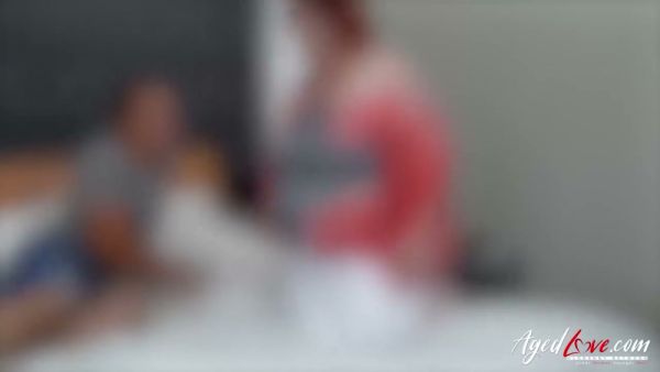 Mature babysitter abandons duty for steamy encounter with younger man on breastful.com